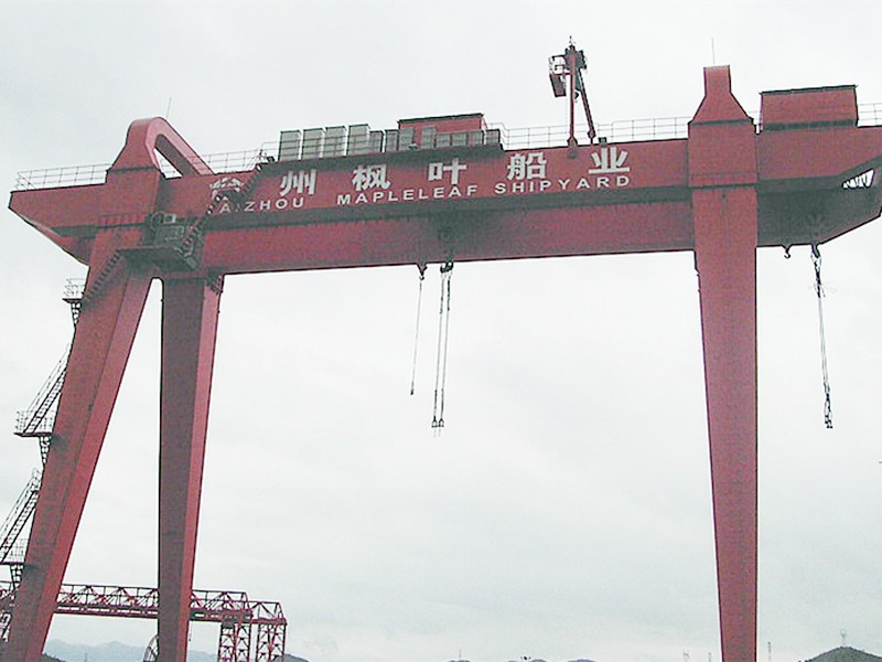 造船門機(jī)臺(tái)州楓葉船業(yè)150T造船門機(jī)